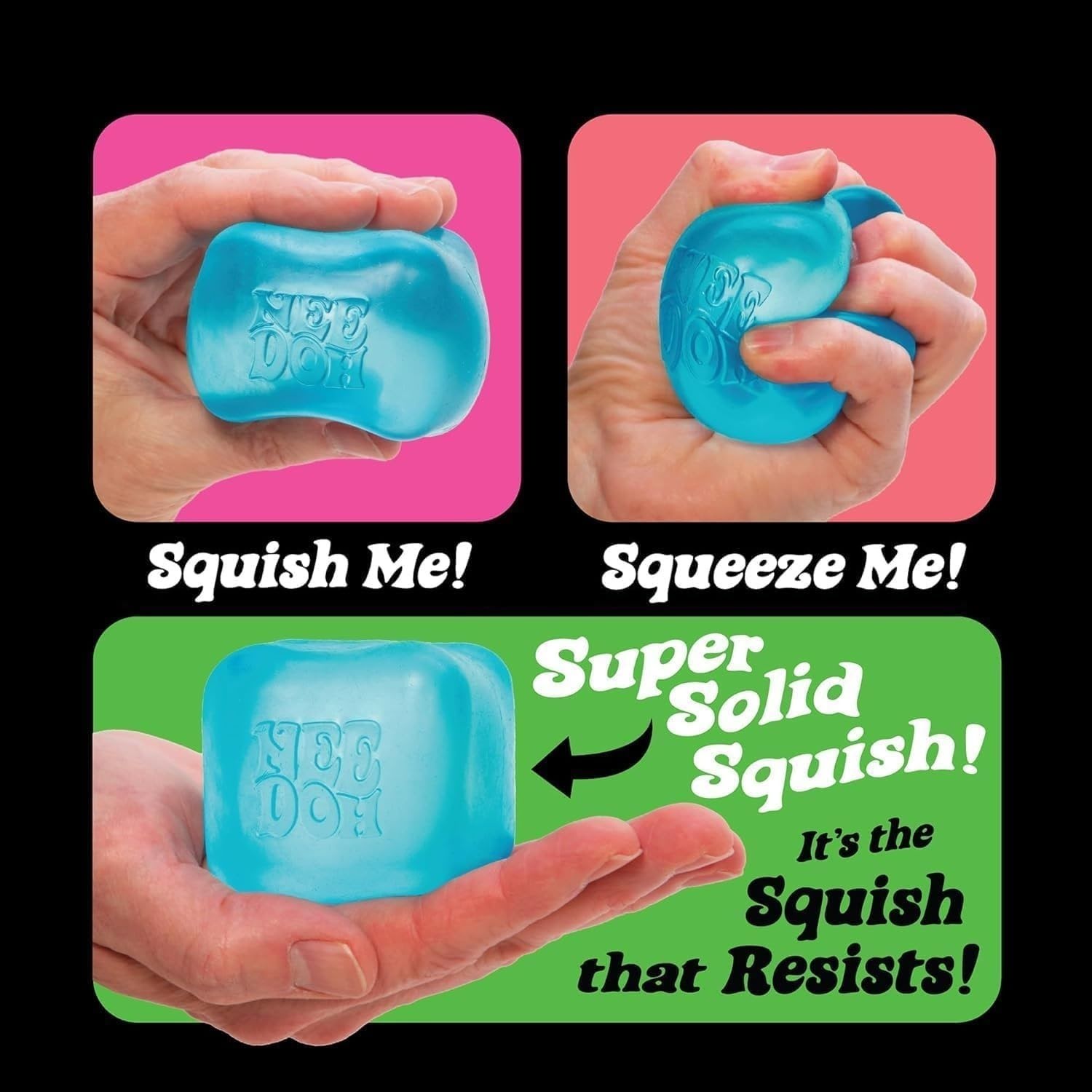 NeeDoh Nice Cube ¨C Solid Squish ¨C Pink – My Store